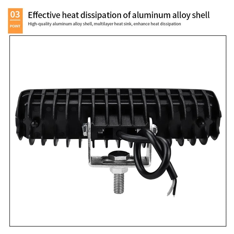 18W Car SUV Off-Road 6LED Spotlight Waterproof Vehicle Super Bright Bar Lamp Headlight