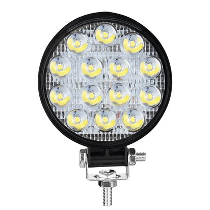 14LED 42W Car SUV Off-Road Round Spotlight Waterproof Vehicle Super Bright Headlight