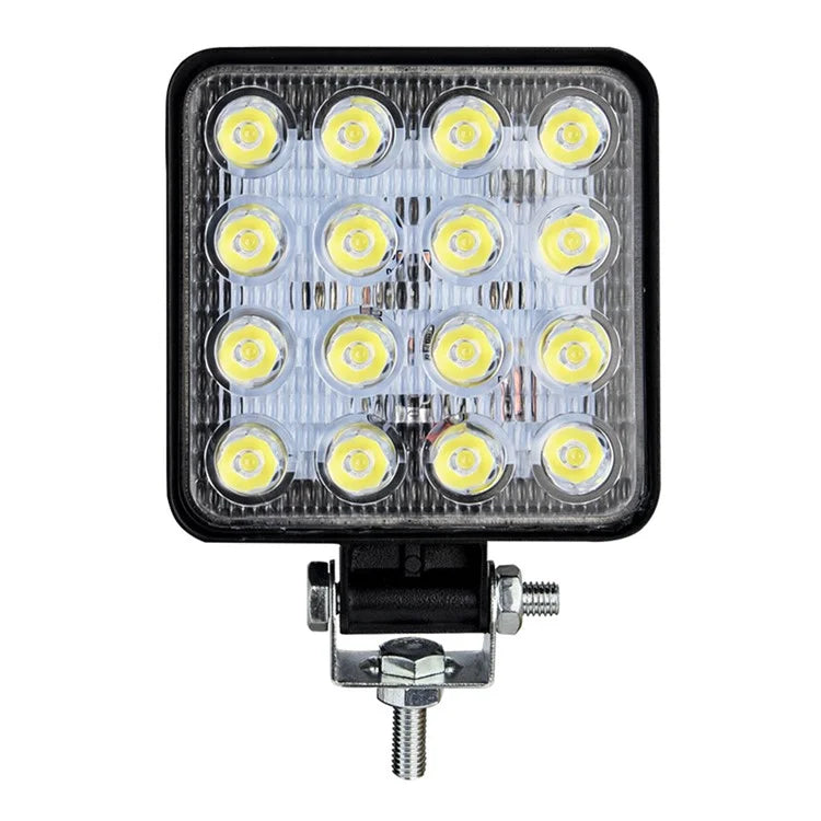 16LED 48W Car SUV Off-Road Square Spotlight Waterproof Vehicle Working Lamp Headlight