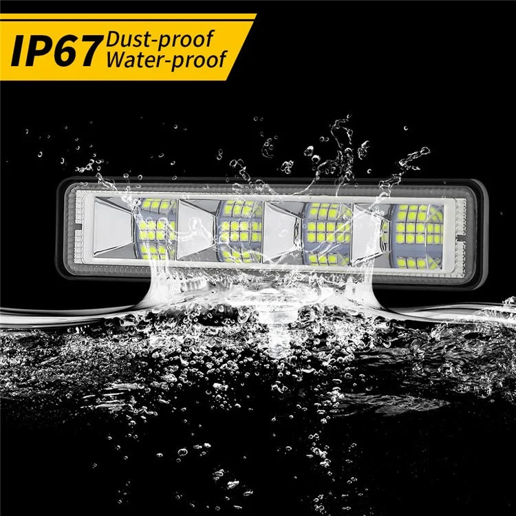 24LED Car SUV Off-Road Floodlight Bar Lamp Waterproof Vehicle Bright Flood Light