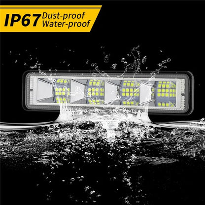 24LED Car SUV Off-Road Floodlight Bar Lamp Waterproof Vehicle Bright Flood Light