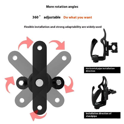 WUPP CSZH-1080 Bike Water Bottle Cage Rearview Mirror Mount Drink Cup Holder