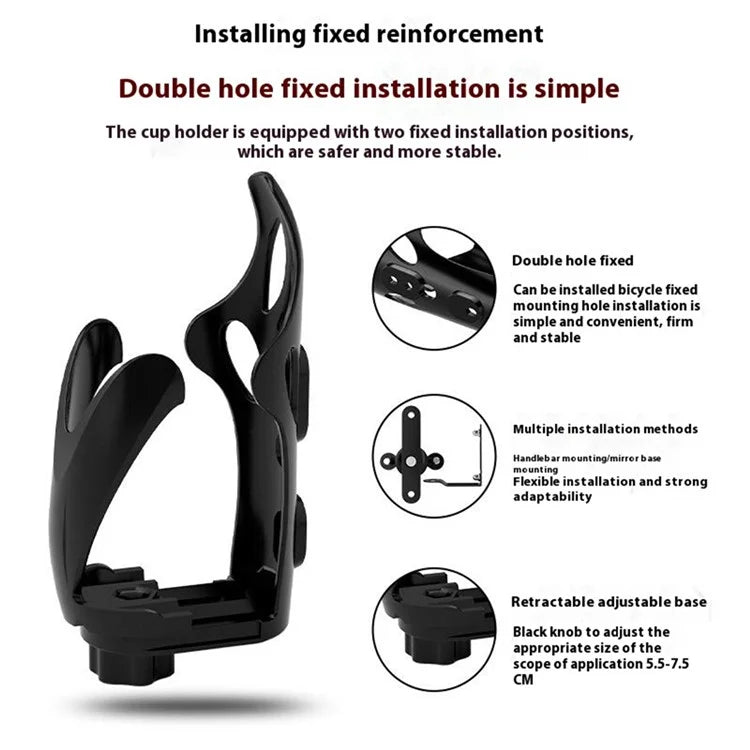 WUPP CSZH-1080 Bike Water Bottle Cage Screw Mount Drink Cup Holder