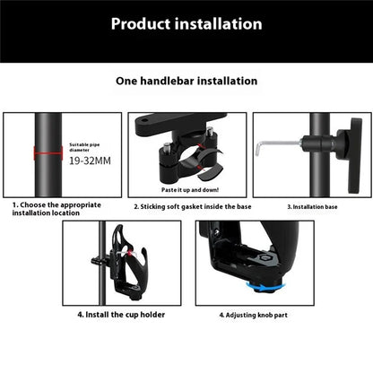 WUPP CSZH-1080 Bike Water Bottle Cage Screw Mount Drink Cup Holder