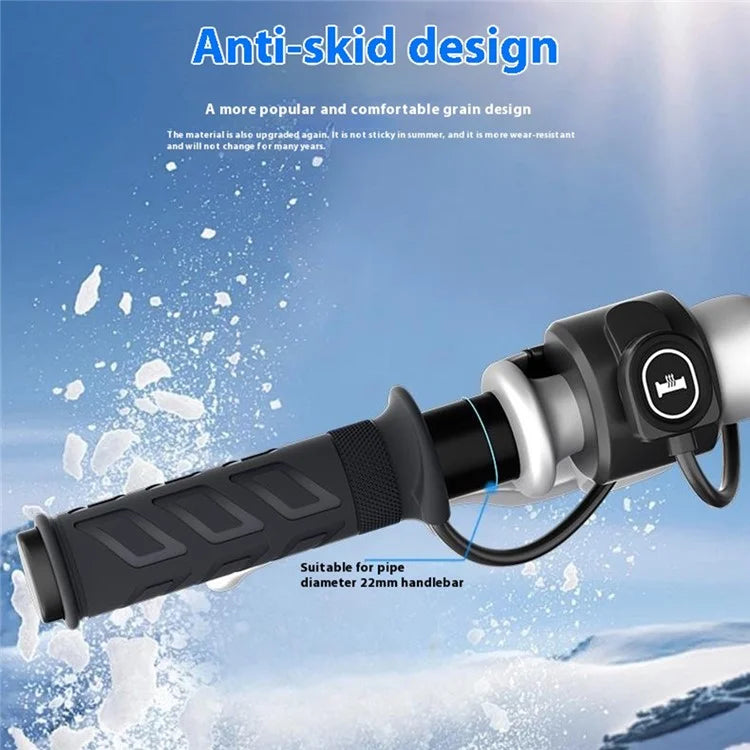 WUPP CS-1956E1 Oval Plastic Switch Heated Grips M4 Arrow ATV Heating Handle Grips