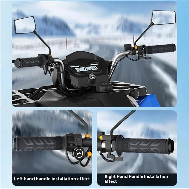 WUPP CS-1956E2 Oval Metal Switch Heated Grips M4 Arrow ATV Heating Handle Grips