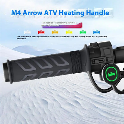 WUPP CS-1956E2 Oval Metal Switch Heated Grips M4 Arrow ATV Heating Handle Grips