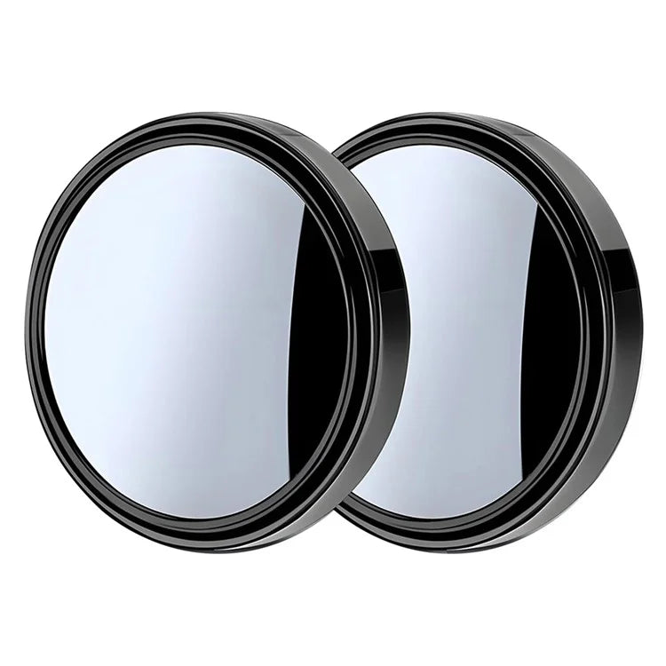 2Pcs Adhesive 360 Degree Blind Spot Car Reversing Aid Rearview Mirror Small Round Mirror