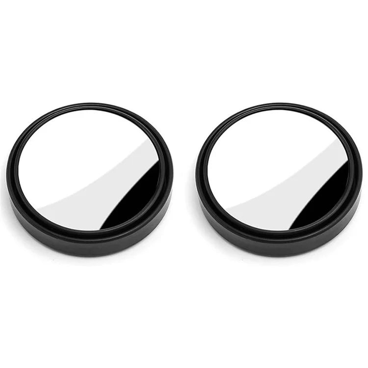 2Pcs Adhesive 360 Degree Blind Spot Car Reversing Aid Rearview Mirror Small Round Mirror
