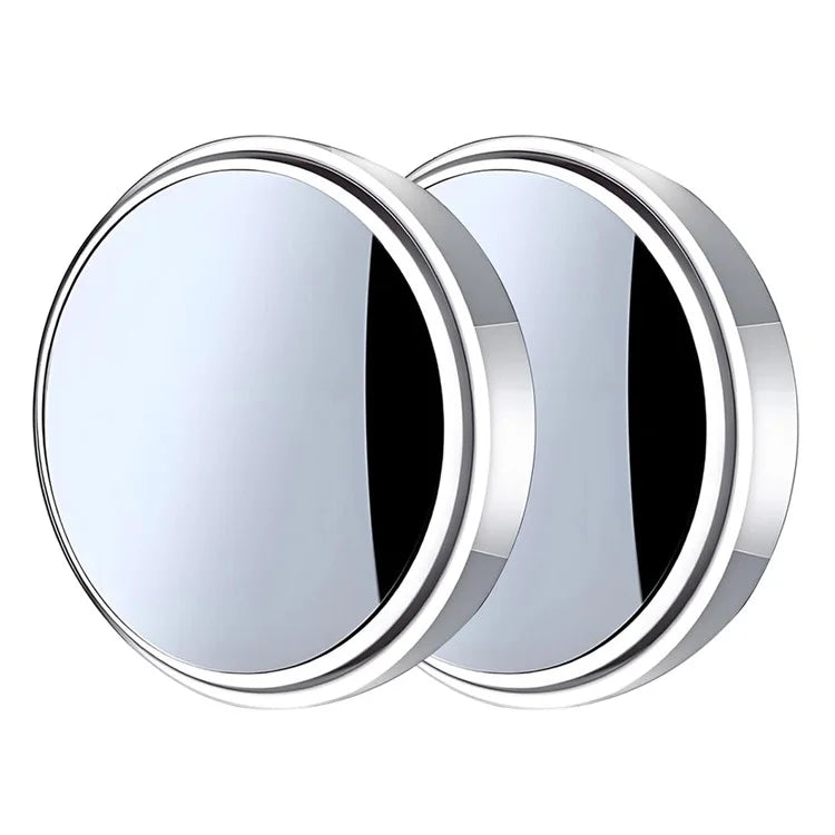 2Pcs Adhesive 360 Degree Blind Spot Car Reversing Aid Rearview Mirror Small Round Mirror