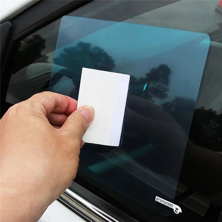 2Pcs Square 150x200mm Car Rear View Mirror Film PET Anti-Fog Rainproof Mirror Film with Tools
