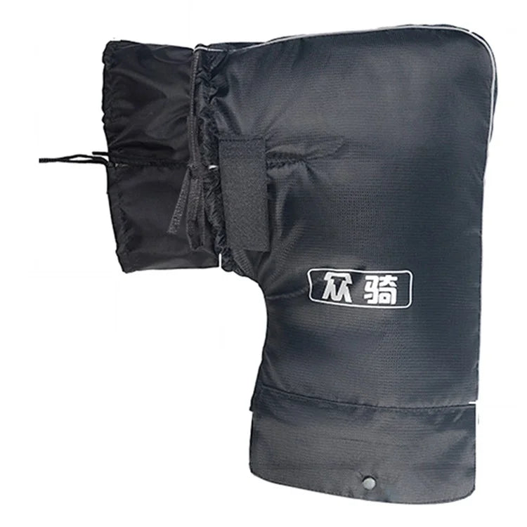 WUPP CS-1506A1 1 Pair Winter Electric Bicycle Motorcycle Warm Handlebar Cover Handle Gloves, Large Opening