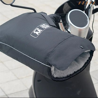 WUPP CS-1506A1 1 Pair Winter Electric Bicycle Motorcycle Warm Handlebar Cover Handle Gloves, Large Opening