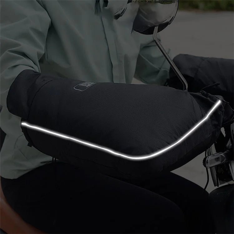 WUPP CS-1506A2 1 Pair Motorcycle Handle Gloves Winter Electric Bicycle Warm Handlebar Cover, Small Opening