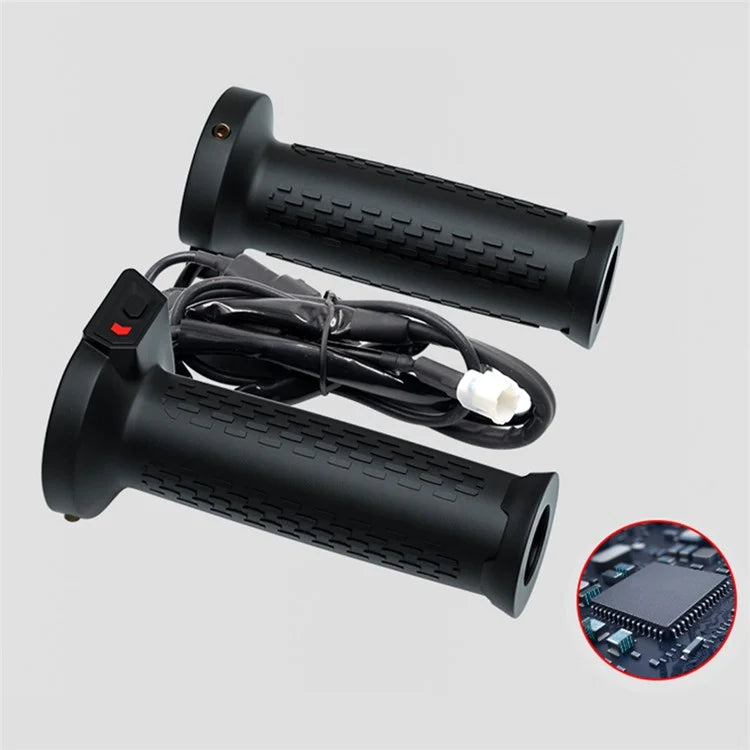 WUPP CS-1324A1 1Pair ATV Electric Heated Grip Waterproof Motorcycle Handlebar Grip Heater with 5 Gear Adjustable