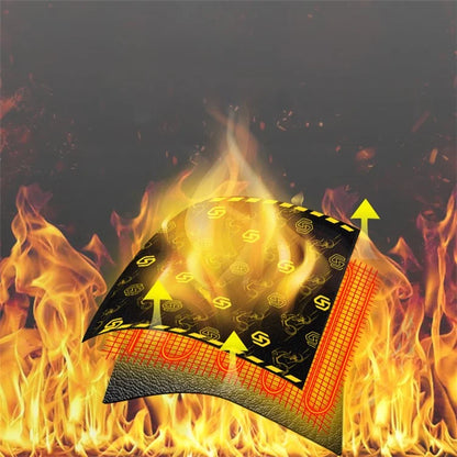 WUPP CSZH-974C1 20-90V 5+1 Gear Motorcycle Handlebar Heating Grips Pattern Design Heated Grip with Memory Function, 80cm ACC Cable