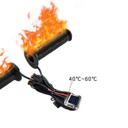 WUPP CSZH-983F2 1 Pair ATV Heated Handlebar Grips 3 Temperature Electric Heated Handle