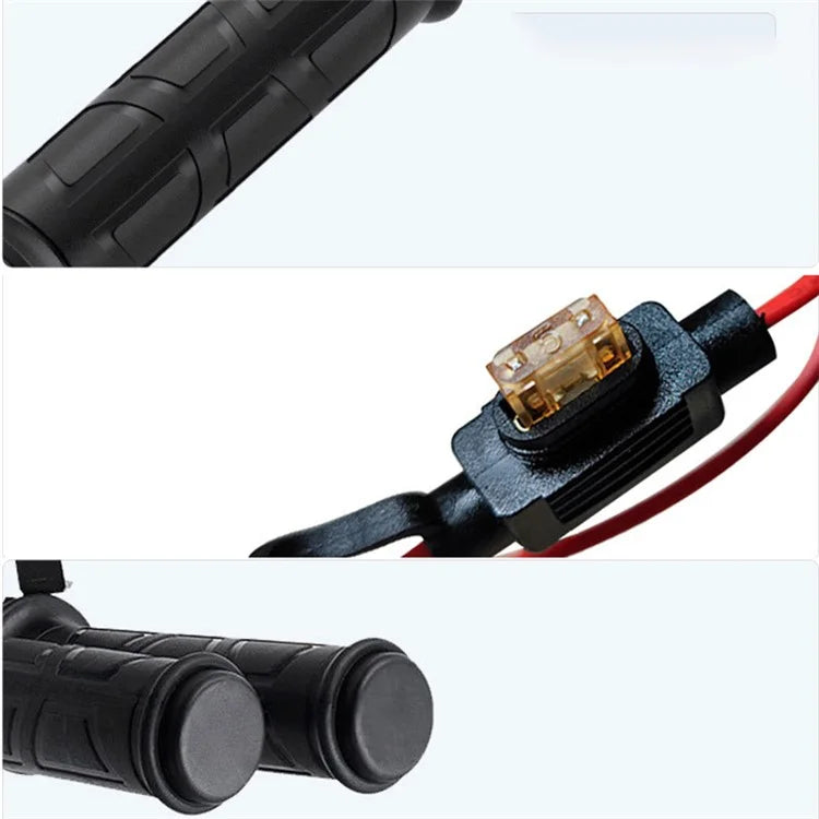 WUPP CSZH-983F2 1 Pair ATV Heated Handlebar Grips 3 Temperature Electric Heated Handle