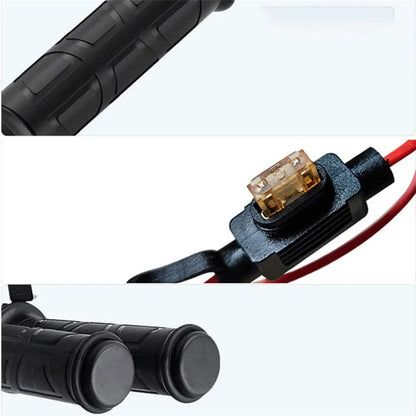 WUPP CSZH-983F2 1 Pair ATV Heated Handlebar Grips 3 Temperature Electric Heated Handle