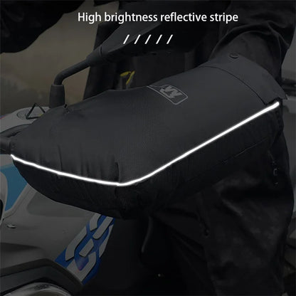 WUPP CS-1472B1 1 Pair Large Opening Motorcycle Handlebar Glove Cover Cycling Handlebar Warm Muff