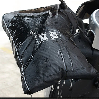 WUPP CS-1472B1 1 Pair Large Opening Motorcycle Handlebar Glove Cover Cycling Handlebar Warm Muff