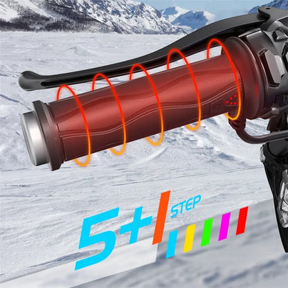 WUPP CSZH-1823B2 1 Pair Motorcycle Heated Grips 22mm Universal Silicone Handlebar Warmers