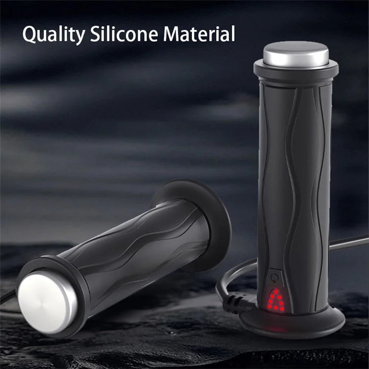 WUPP CSZH-1823B2 1 Pair Motorcycle Heated Grips 22mm Universal Silicone Handlebar Warmers