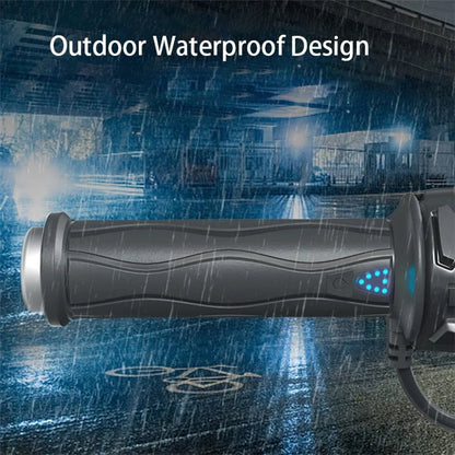 WUPP CSZH-1823B2 1 Pair Motorcycle Heated Grips 22mm Universal Silicone Handlebar Warmers