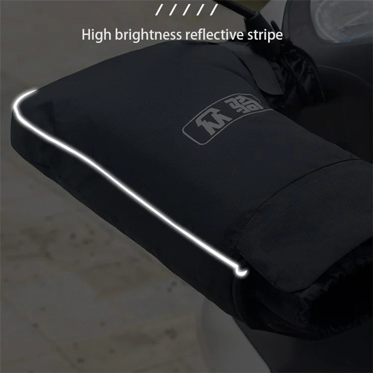 WUPP CS-1780A2 1 Pair Motorcycle Handlebar Gloves Windproof Hand Protectors Covers, Small Opening