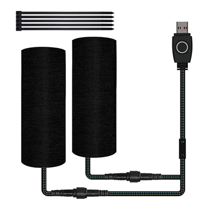 WUPP CSZH-974D4 5V USB Heated Grips with 3-Mode Temperature Adjustable, Magic Tape Version