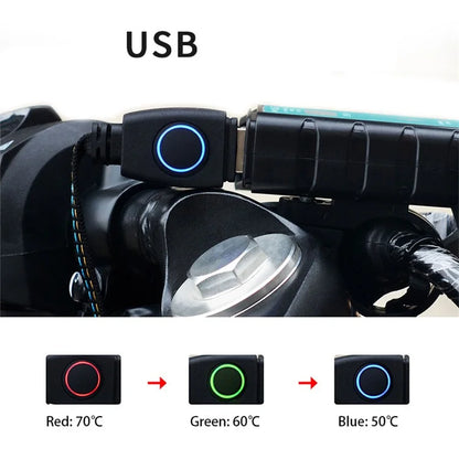 WUPP CSZH-974D4 5V USB Heated Grips with 3-Mode Temperature Adjustable, Magic Tape Version