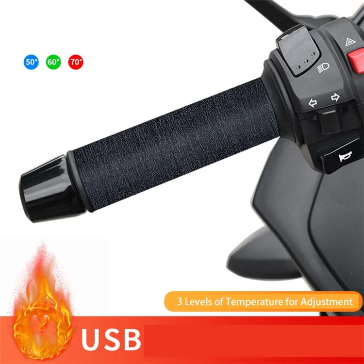 WUPP CSZH-974D4 5V USB Heated Grips with 3-Mode Temperature Adjustable, Magic Tape Version