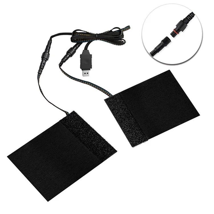 WUPP CSZH-974D4 5V USB Heated Grips with 3-Mode Temperature Adjustable, Magic Tape Version