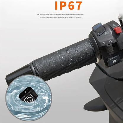 WUPP CSZH-1314A1 12V Strap-Style Heated Grips for Motorcycle Fast Heating Grips