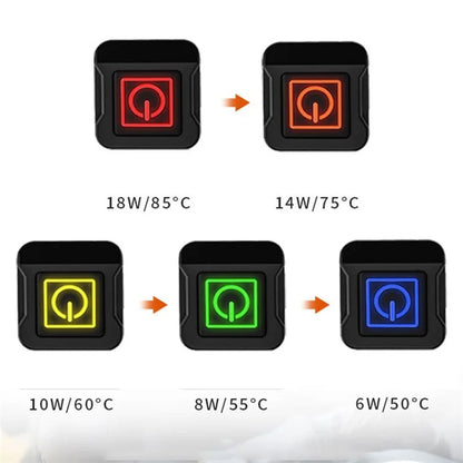 WUPP CSZH-1314A1 12V Strap-Style Heated Grips for Motorcycle Fast Heating Grips