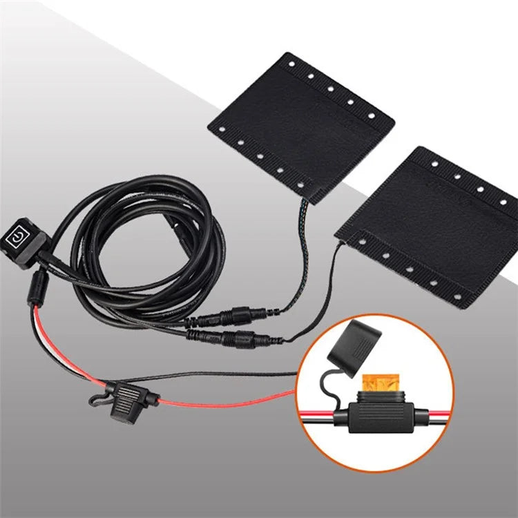 WUPP CSZH-1314A1 12V Strap-Style Heated Grips for Motorcycle Fast Heating Grips