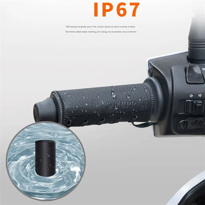 WUPP CSZH-1314B1 5V Strap-Style Motorcycle Heated Grips with Switch, IP67 Waterproof