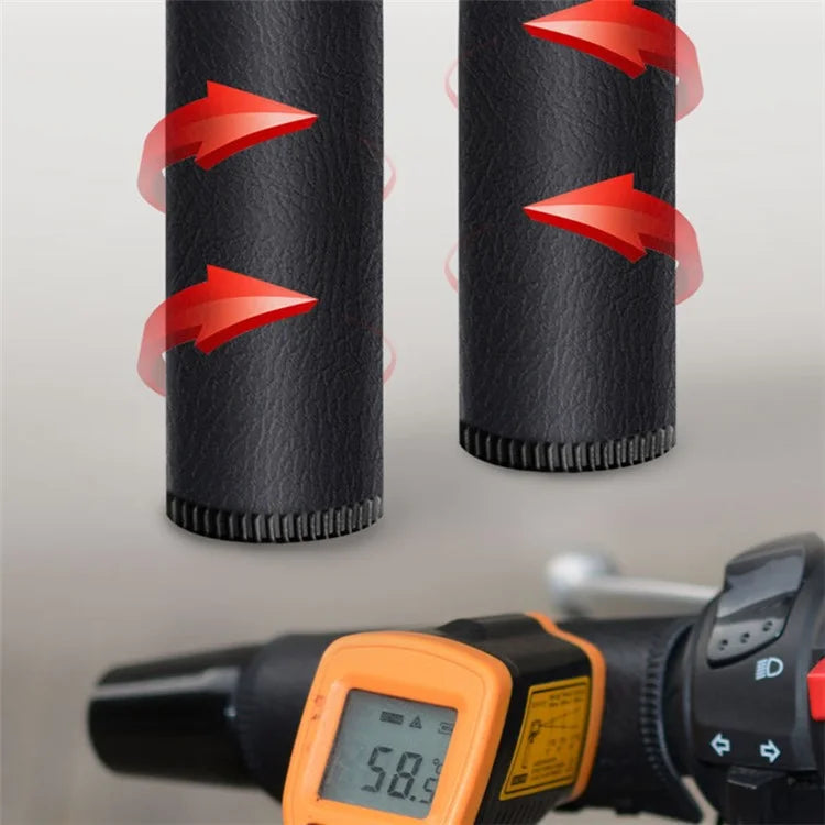 WUPP CSZH-1314B1 5V Strap-Style Motorcycle Heated Grips with Switch, IP67 Waterproof