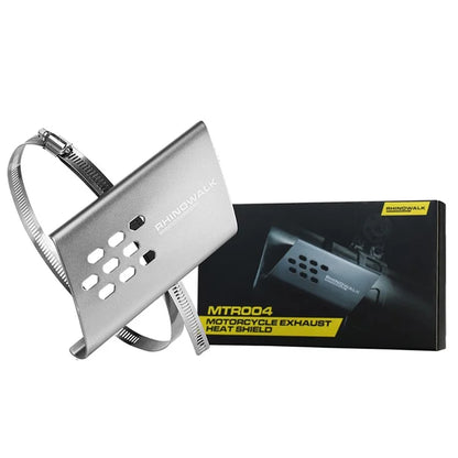 RHINOWALK MTR004 Motorcycle Exhaust Heat Shield Aluminum Anti-scalding Cover