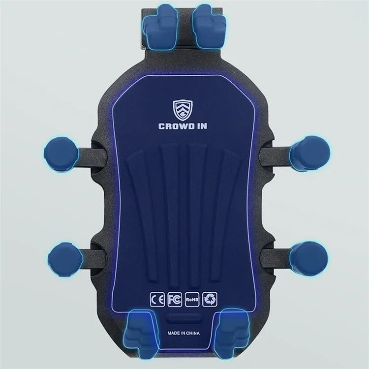 WUPP CS-1990B1 Motorcycle Rearview Mirror Phone Holder Aluminum Alloy Anti Shake Phone Mount