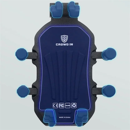 WUPP CS-1990B1 Motorcycle Rearview Mirror Phone Holder Aluminum Alloy Anti Shake Phone Mount