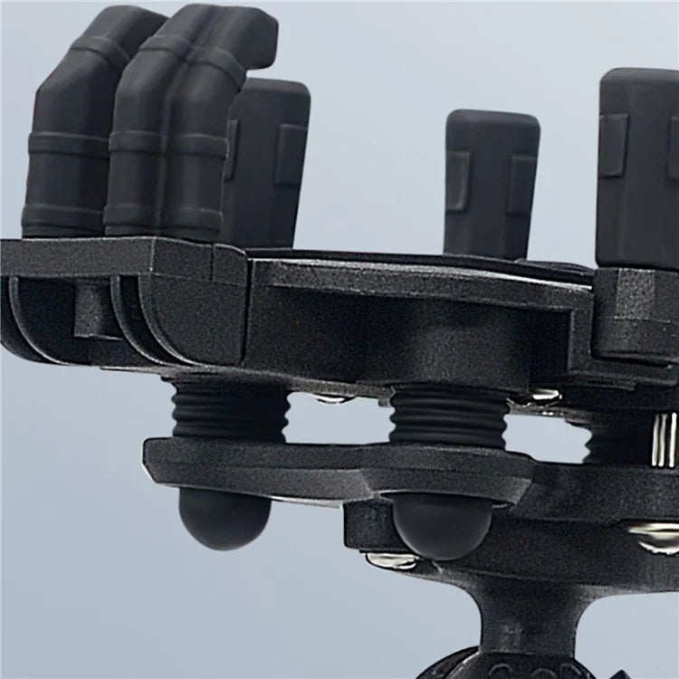 WUPP CS-1990B1 Motorcycle Rearview Mirror Phone Holder Aluminum Alloy Anti Shake Phone Mount