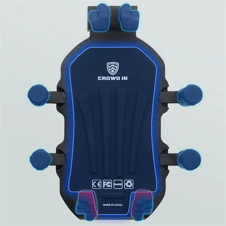 WUPP CS-1990A1 Motorcycle Handlebar Phone Mount Clamp Aluminum Alloy Anti-Shake Bike Phone Holder