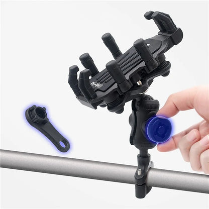 WUPP CS-1990C1 Bicycle Handlebar Phone Holder with Anti-theft Knob Design for Motorcycle / Scooter