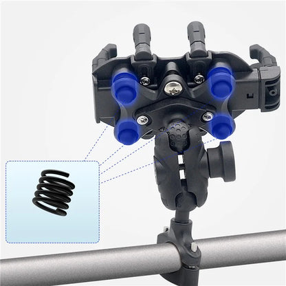 WUPP CS-1990C1 Bicycle Handlebar Phone Holder with Anti-theft Knob Design for Motorcycle / Scooter