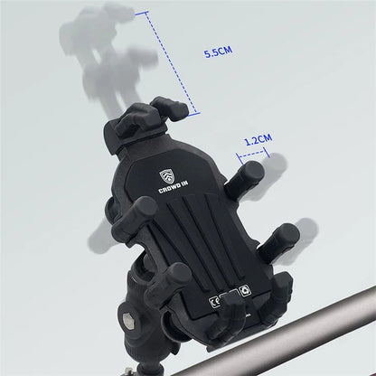 WUPP CS-1990C1 Bicycle Handlebar Phone Holder with Anti-theft Knob Design for Motorcycle / Scooter