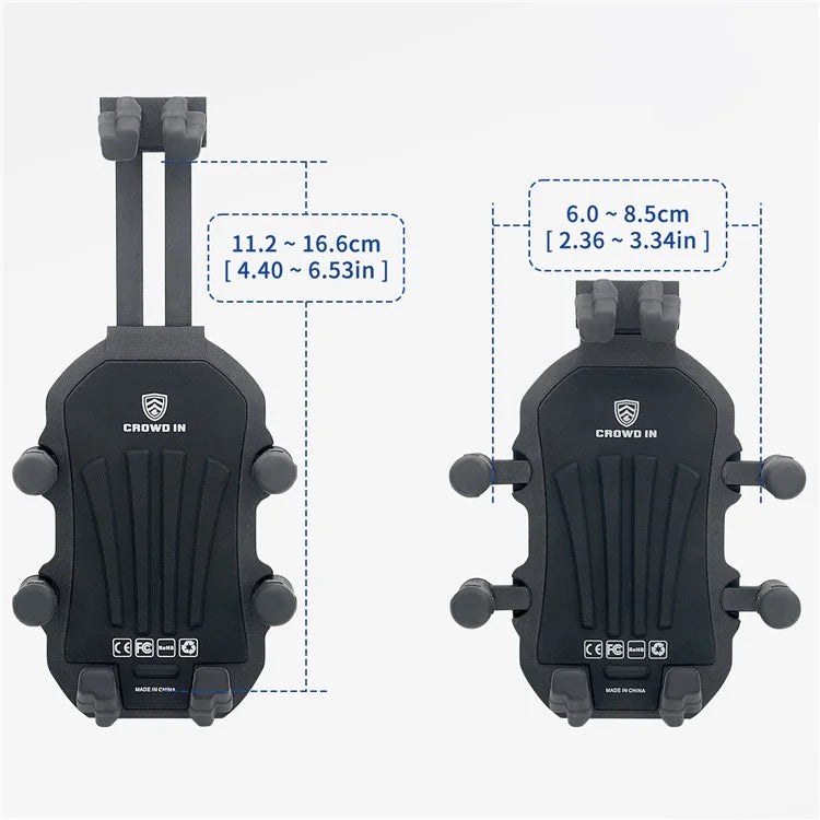 WUPP CS-1990C1 Bicycle Handlebar Phone Holder with Anti-theft Knob Design for Motorcycle / Scooter