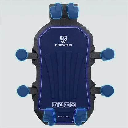 WUPP CS-1990D1 Anti-theft Motorcycle Phone Holder Rearview Mirror Aluminum Alloy Phone Mount Clamp