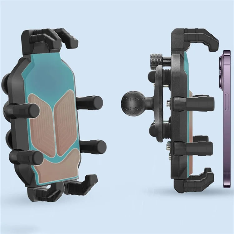 WUPP CS-1988A2 Rearview Mirror Phone Mount Adjustable Motorcycle Bike CNC Ball Head Aluminum Alloy Phone Holder