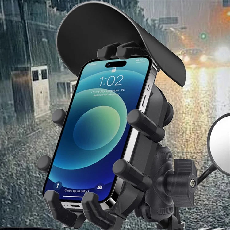 WUPP CS-1988A2 Rearview Mirror Phone Mount Adjustable Motorcycle Bike CNC Ball Head Aluminum Alloy Phone Holder